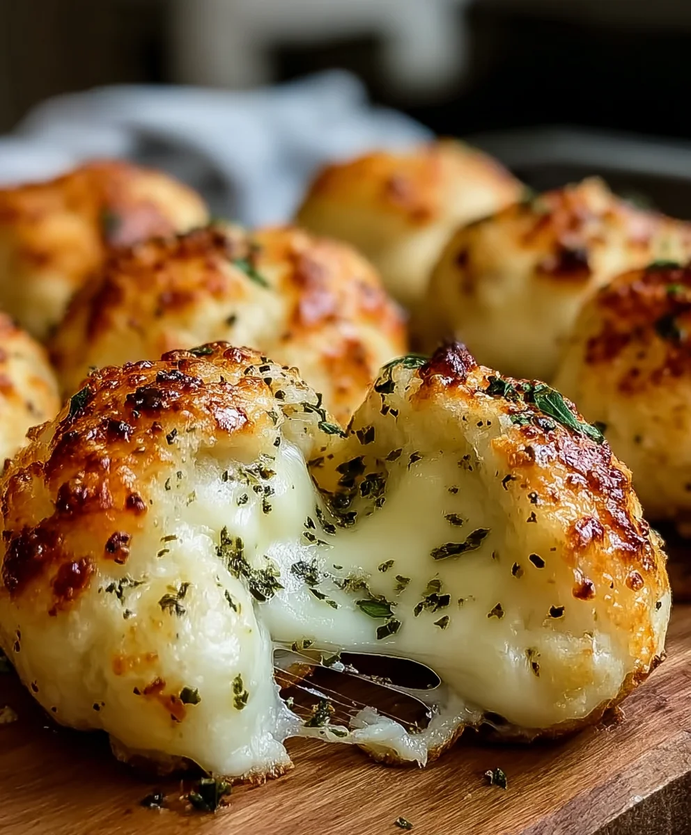 Cheesy Mozzarella Biscuit Bombs-Easy Appetizer Recipe