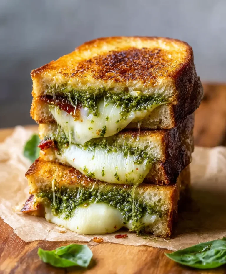 Sourdough Pesto Grilled Cheese-Ultimate Flavor